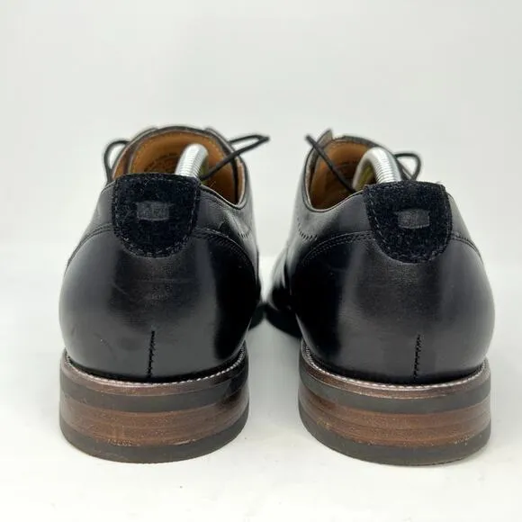 Florsheim Comfortech Black Oxford Derby shoes Men 11M FlexSole Ortholite Leather