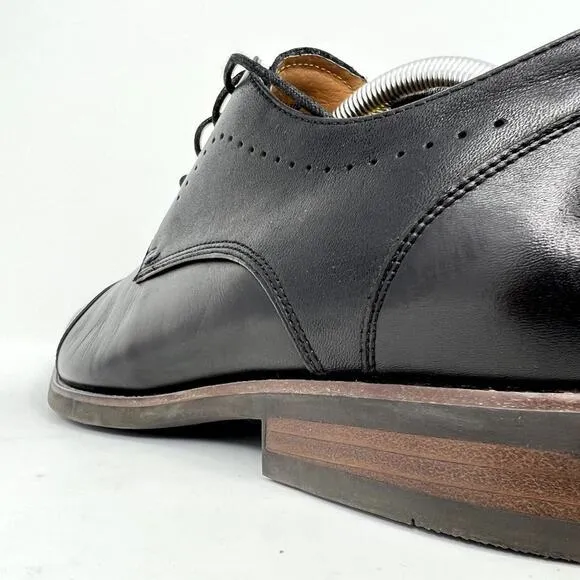 Florsheim Comfortech Black Oxford Derby shoes Men 11M FlexSole Ortholite Leather