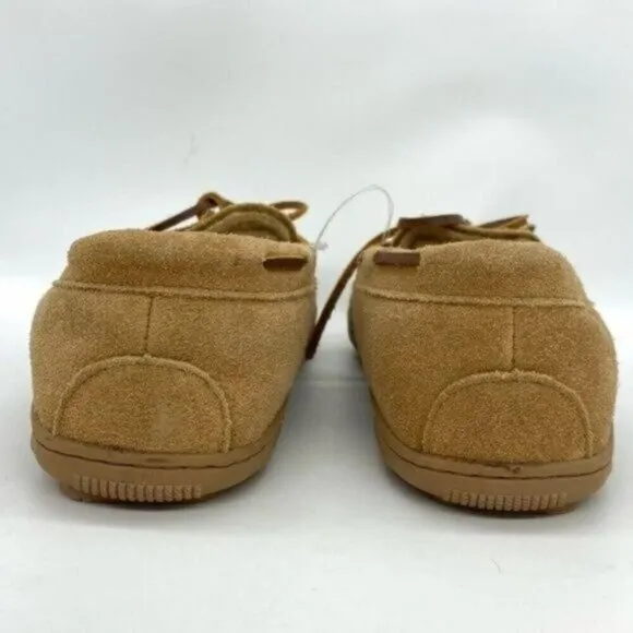 Florsheim Cozzy Moc Toe Tie Slipper Loafers Leather New