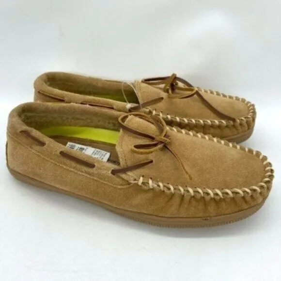 Florsheim Cozzy Moc Toe Tie Slipper Loafers Leather New