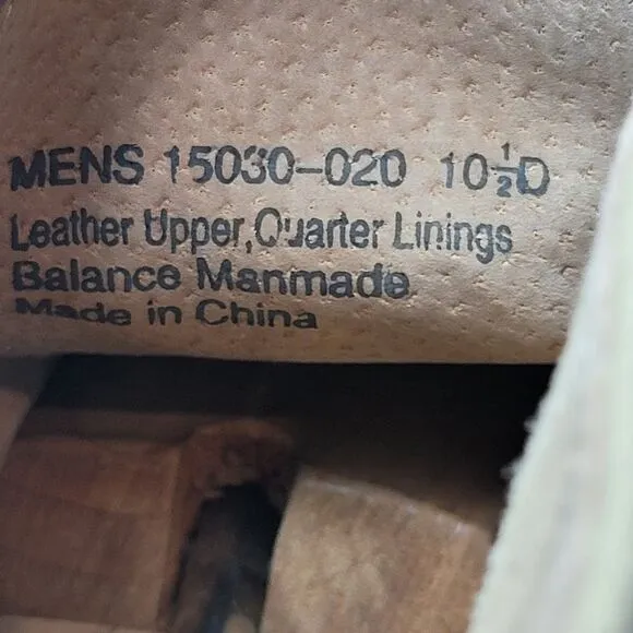 Florsheim Limited Tan Distressed Pebbled Leather Wingtips Ankle Boots 10.5D