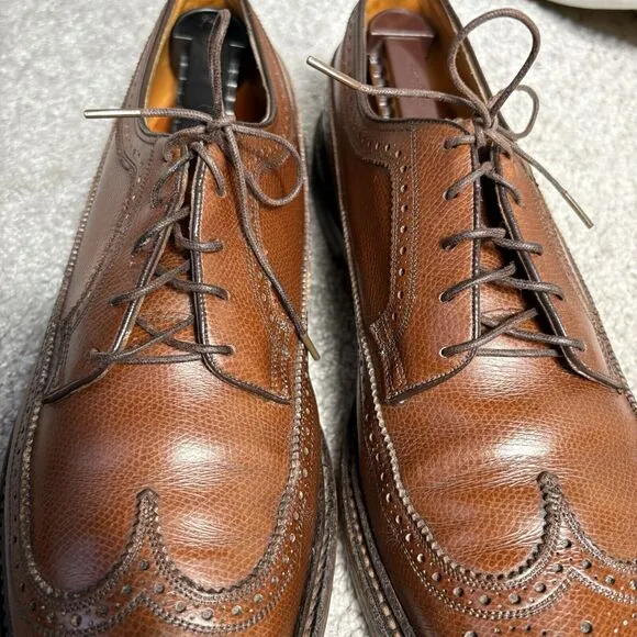 Florsheim Men's Royal Imperial Brogue Wingtips 97625 Size 10.5 B Brown Leather