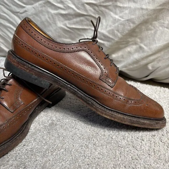 Florsheim Men's Royal Imperial Brogue Wingtips 97625 Size 10.5 B Brown Leather
