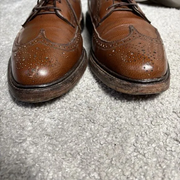 Florsheim Men's Royal Imperial Brogue Wingtips 97625 Size 10.5 B Brown Leather