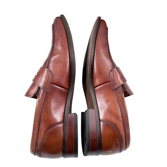 Florsheim Sorrento Moc Toe Penny Dress Men’s Size 10.5 M Loafers Cognac Brown