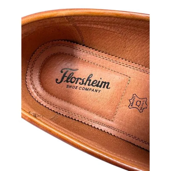 Florsheim Sorrento Moc Toe Penny Dress Men’s Size 10.5 M Loafers Cognac Brown