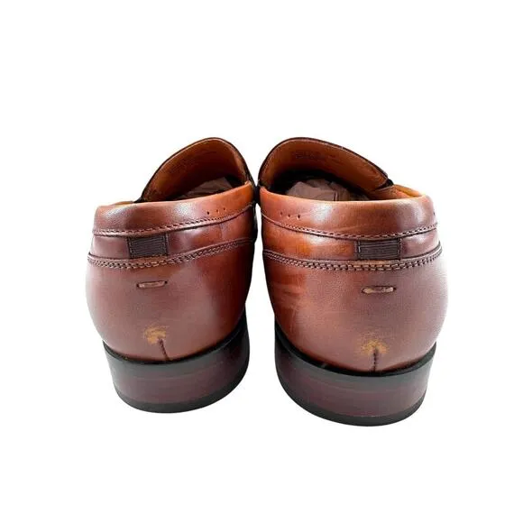 Florsheim Sorrento Moc Toe Penny Dress Men’s Size 10.5 M Loafers Cognac Brown