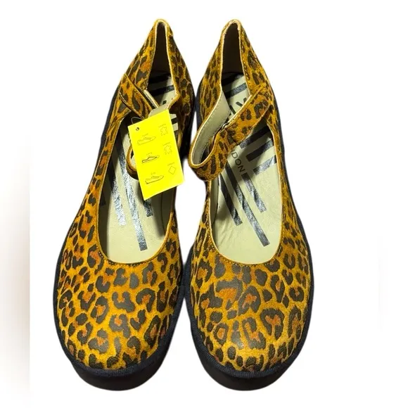 Fly London Women’s Animal Cheetah Print Women's Shoes Size 40 Brown Black NEW
