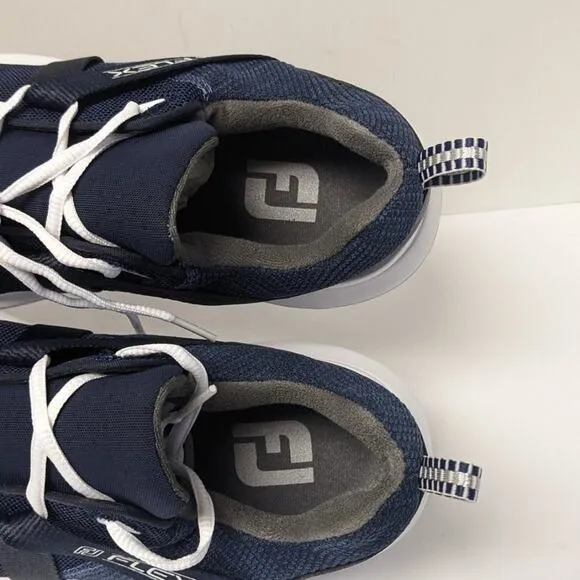 FootJoy Flex Golf Shoes, Navy, Men's 8 Wide