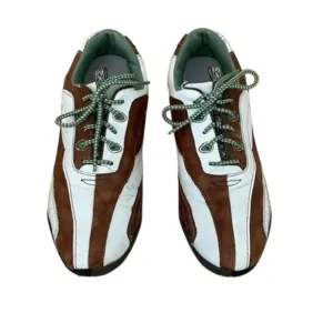 Footjoy LowPro Golf Shoes • Brown Green Lace Up Outdoor Sports • Size 7.5