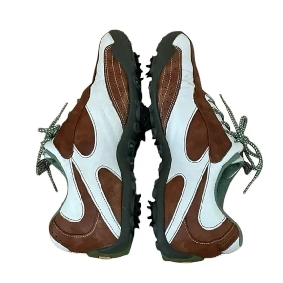 Footjoy LowPro Golf Shoes • Brown Green Lace Up Outdoor Sports • Size 7.5