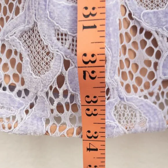 For Love &amp; Lemons Rosemary Lavender Lace Mini Dress XL