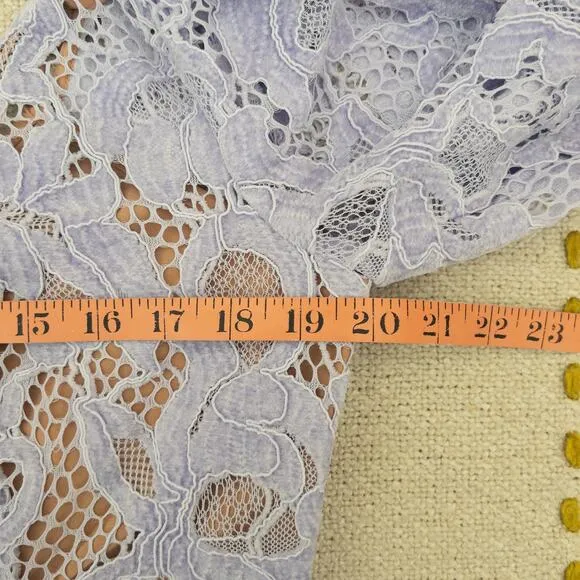For Love &amp; Lemons Rosemary Lavender Lace Mini Dress XL