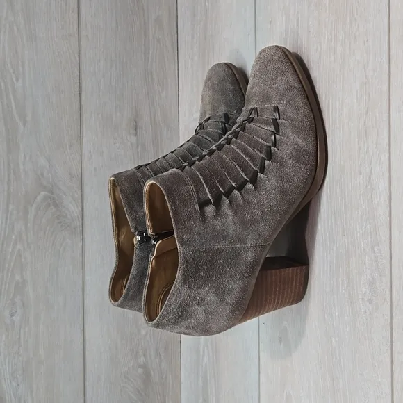 Franco Sarto Women Anthropologie Leather Destiny Ankle Leather Boots shoes 9.5M