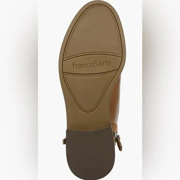 Franco Sartro Halford Ankle Boots in Cognac Brown Size 9.5 New