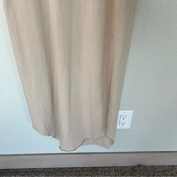 Frank &amp; Eileen Harper Perfect Tee Maxi Dress Sand Tan Casual Minimalist XS