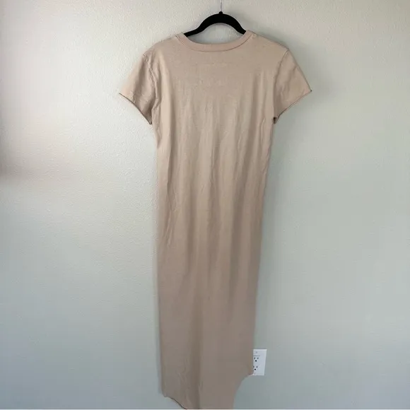 Frank &amp; Eileen Harper Perfect Tee Maxi Dress Sand Tan Casual Minimalist XS