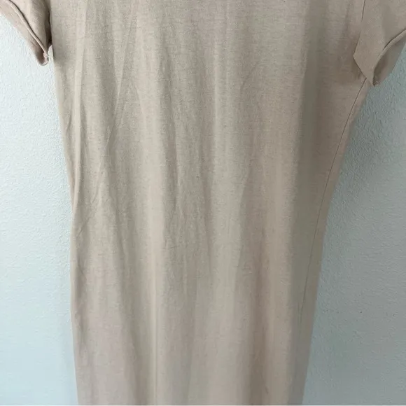 Frank &amp; Eileen Harper Perfect Tee Maxi Dress Sand Tan Casual Minimalist XS