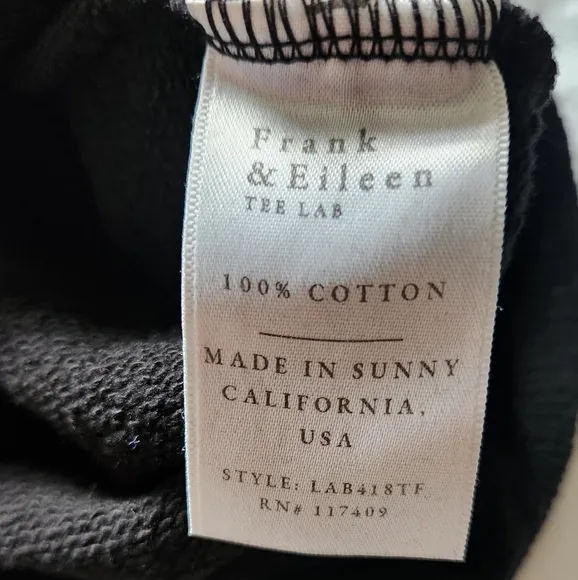 FRANK &amp; EILEEN Isabelle Black Minimalist Midi Cotton Funnel Neck Long Dress XS