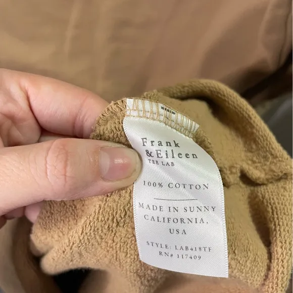 Frank &amp; Eileen Isabelle Funnel Neck Dress Camel Minimalist Capsule Wardrobe