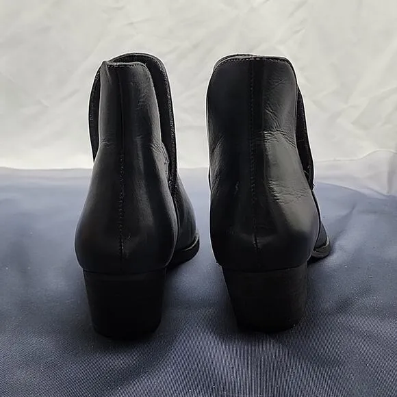 FREE PEOPLE CHARM DOUBLE V ANKLE BOOTS BLACK WOMEN'S 37.5 NWOB