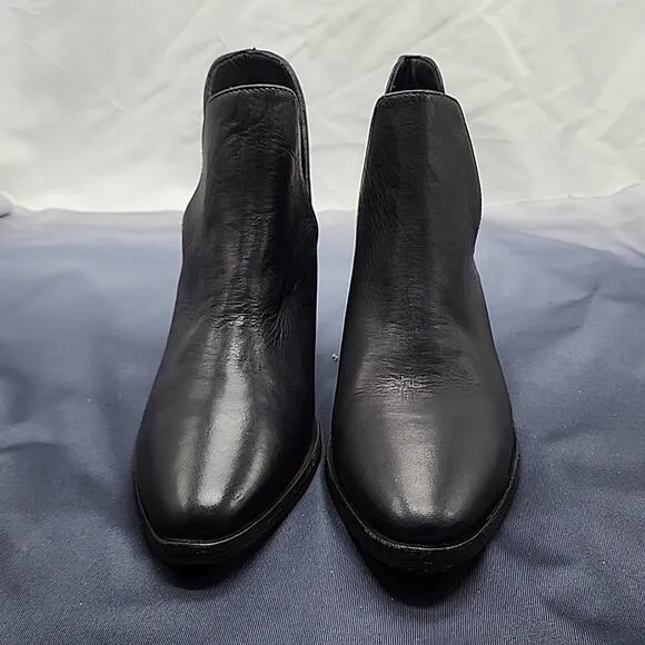 FREE PEOPLE CHARM DOUBLE V ANKLE BOOTS BLACK WOMEN'S 37.5 NWOB