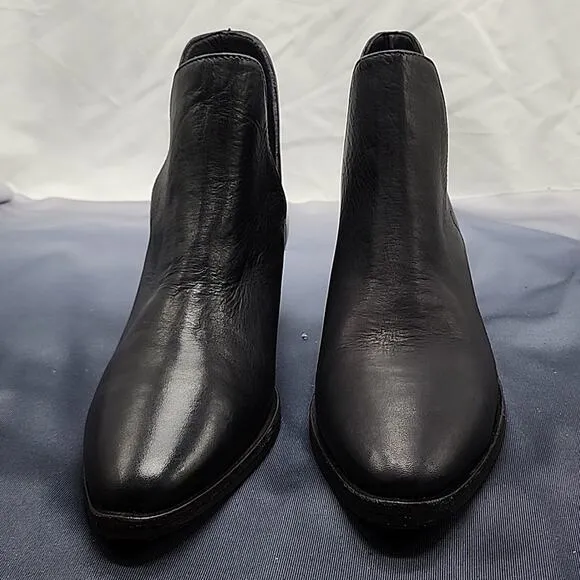 FREE PEOPLE CHARM DOUBLE V ANKLE BOOTS BLACK WOMEN'S 37.5 NWOB