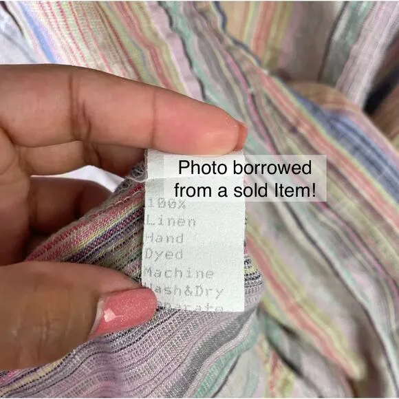 Free People CP Shades 100% Linen Coastal Minimalist Lagenlook Top Dress M/L $238