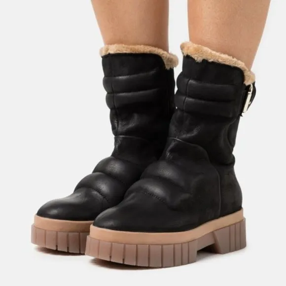 Free People Fable Faux Fur Boots