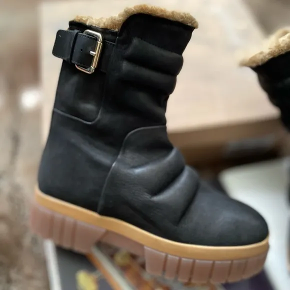 Free People Fable Faux Fur Boots