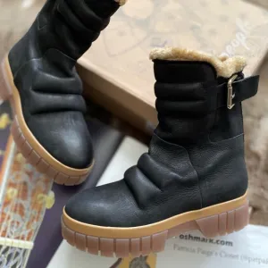 Free People Fable Faux Fur Boots