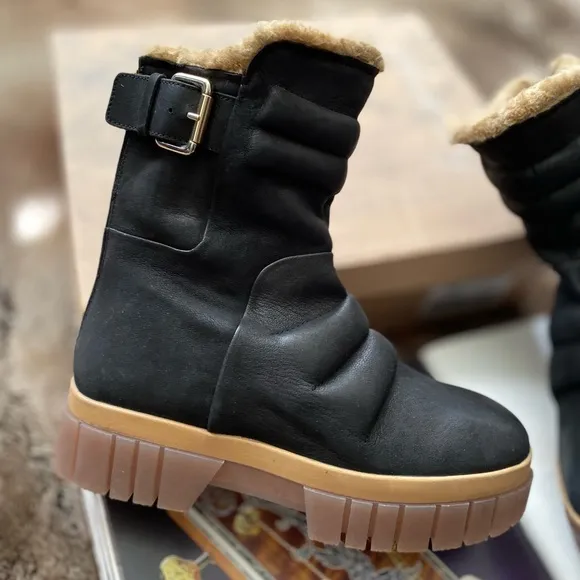 Free People Fable Faux Fur Boots