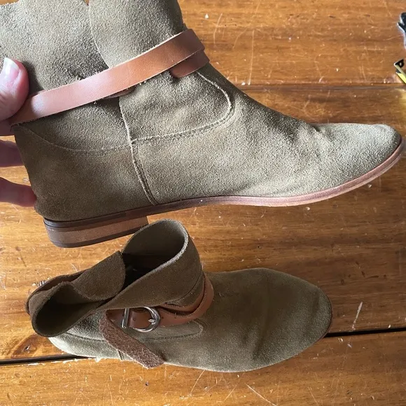 FREE PEOPLE Jeffrey Campbell Lincoln Suede Ankle Boots Bootie Sz 8