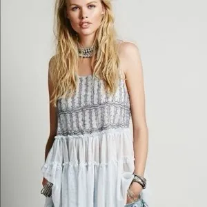 Free People stunning bead embellished dress from luxury boutique in Laguna