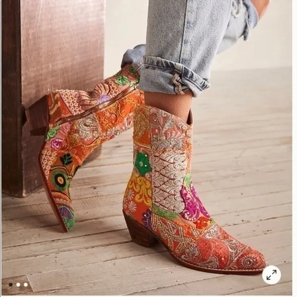 Free People Sunny Days Ankle Boots. NWT
