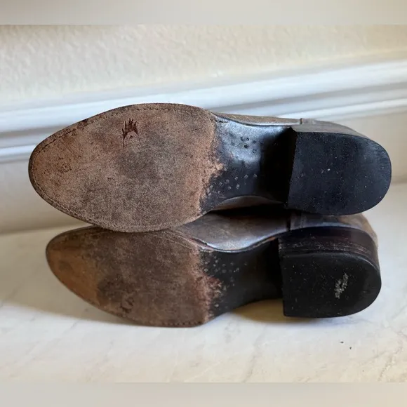 FREEBIRD Ruby Brown Leather Ankle Boots