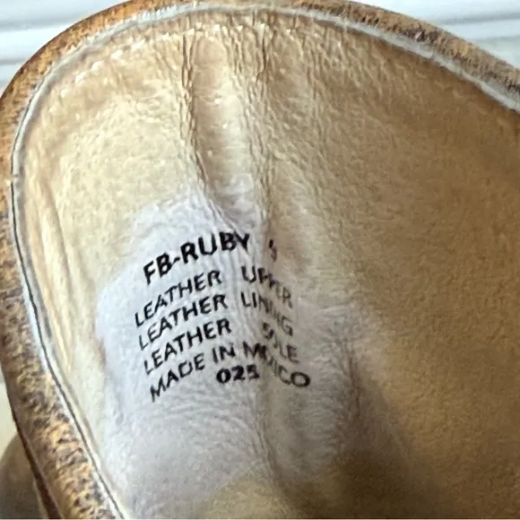 FREEBIRD Ruby Brown Leather Ankle Boots