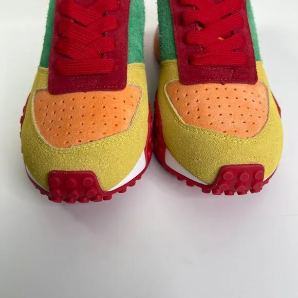 Freshy Women's Multicolor Smoove Rainbow Trainers Athletic Sneaker US Size 7