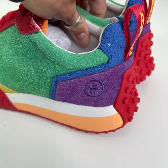 Freshy Women's Multicolor Smoove Rainbow Trainers Athletic Sneaker US Size 7