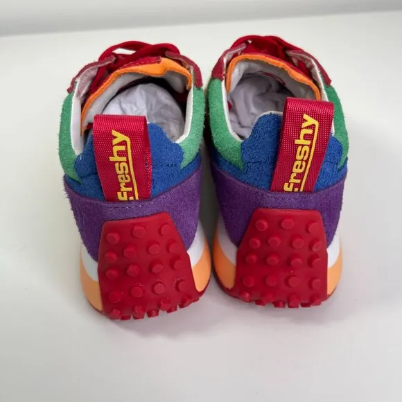 Freshy Women's Multicolor Smoove Rainbow Trainers Athletic Sneaker US Size 7