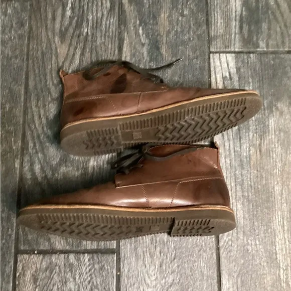 Frye Ashland Chukka Men's Brown Buffalo Leather Lace Up Ankle Boots