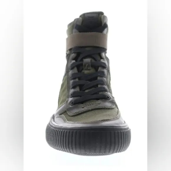 Frye Combat Lace Up 80203 Mens Green Canvas Lifestyle Sneakers Shoes Size 10.5