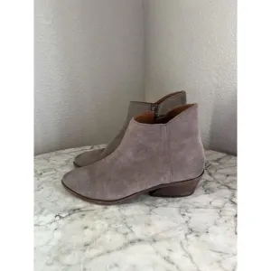 Frye Farrah Ankle Boots Womens Size 9 M Suede Inside Zip Booties