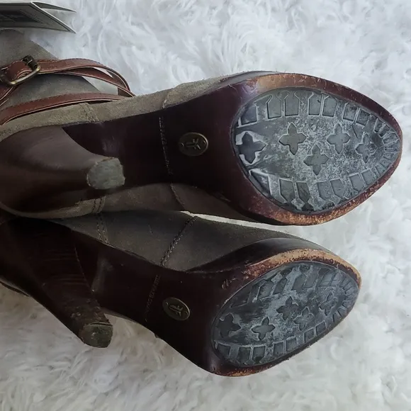 Frye Harlow Multi-strap heeled boots