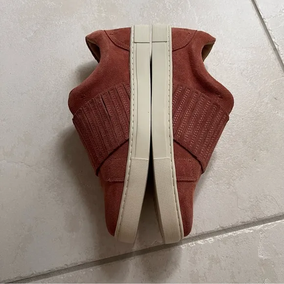 Frye Ivy gore slip on suede shoes rosewood pink size 9