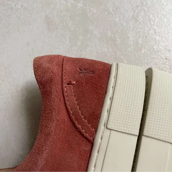 Frye Ivy gore slip on suede shoes rosewood pink size 9