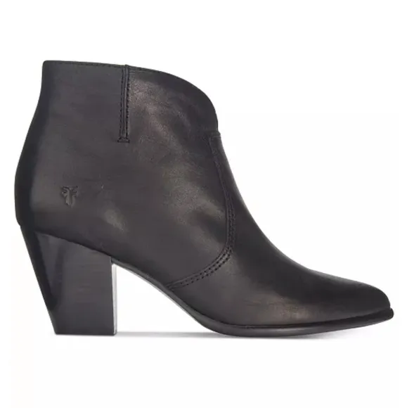 Frye Jennifer black Ankle Leather  Boots 8
