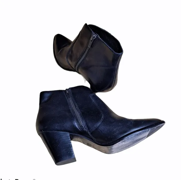 Frye Jennifer black Ankle Leather  Boots 8