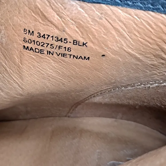 Frye Jennifer black Ankle Leather  Boots 8