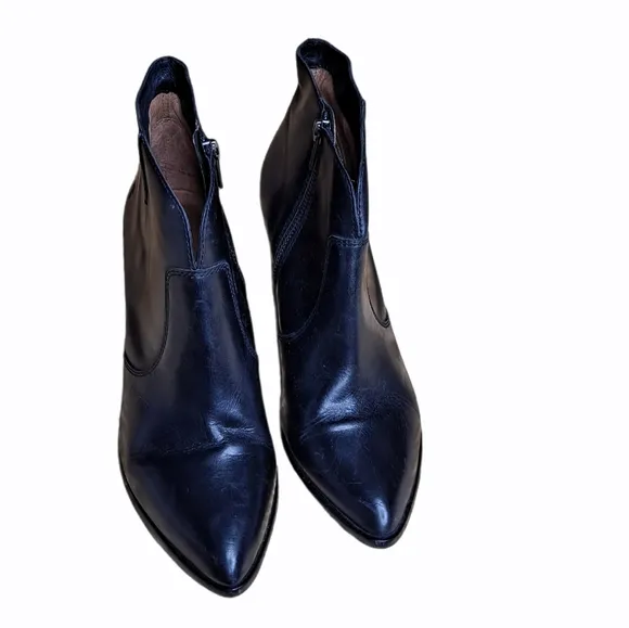 Frye Jennifer black Ankle Leather  Boots 8